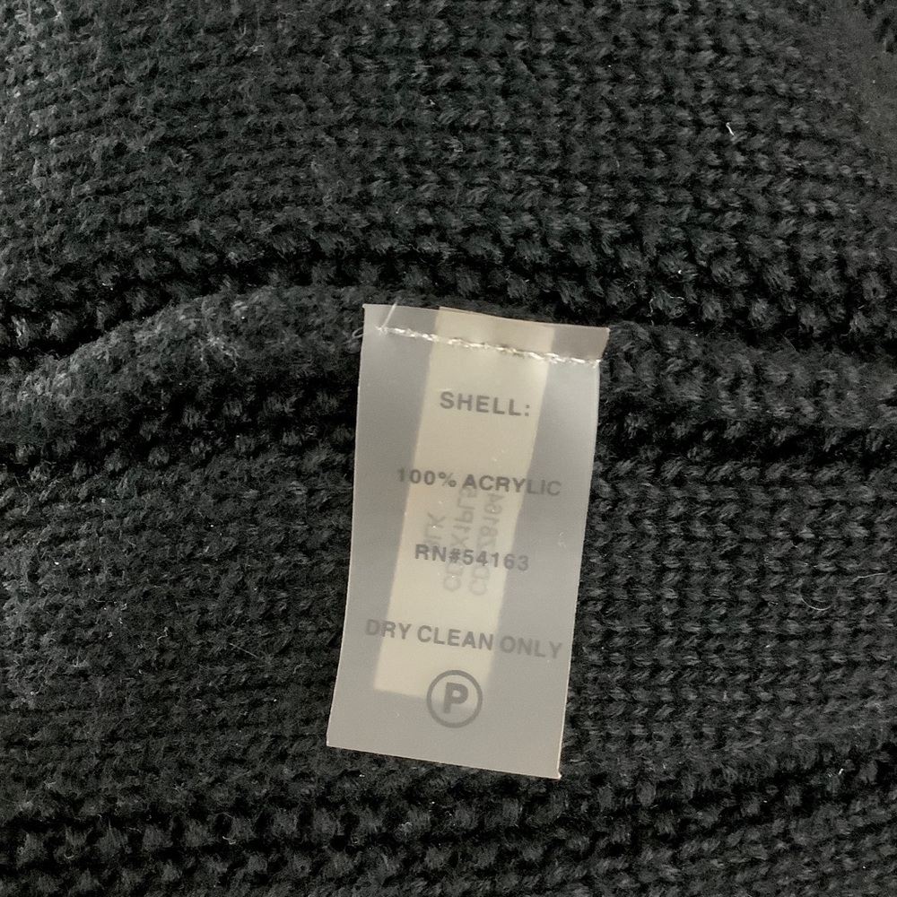 CALVIN KLEIN Black Cable-Knit Midi Sweater Dress - Picture 5 of 9